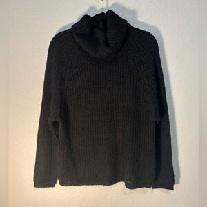 AMBIANCE Black Knit Turtleneck Sweater Top 🖤 Classic & Minimalist Quiet Luxury